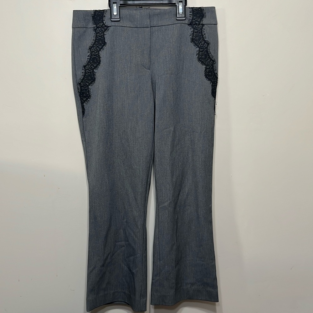 Grey/Blk lace pants